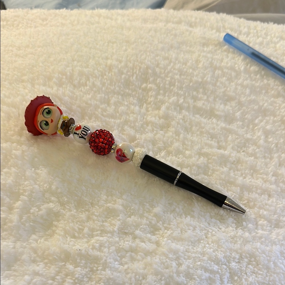 Red and Black Decorative Pen